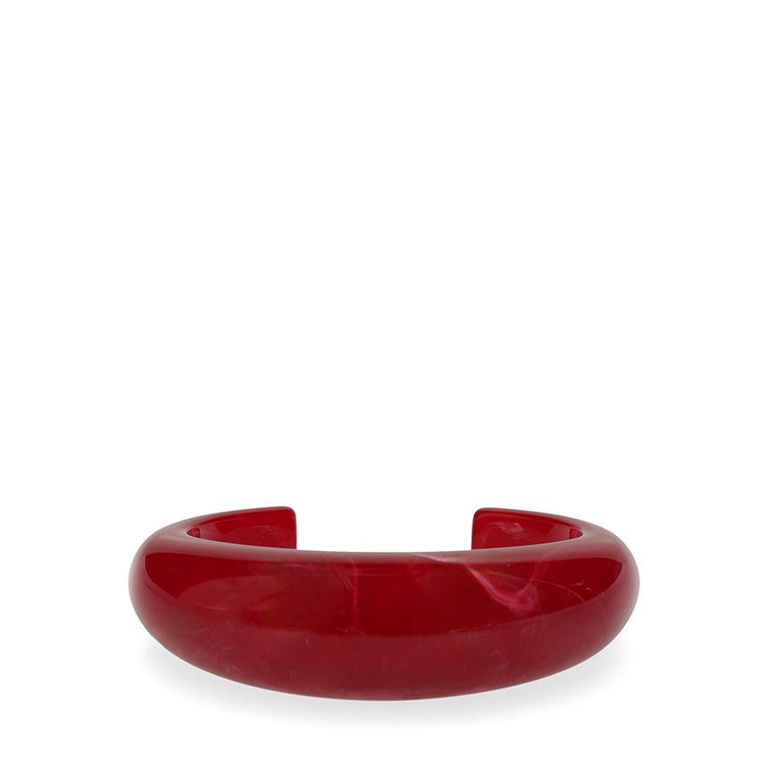 Roodkleurige bangle armband