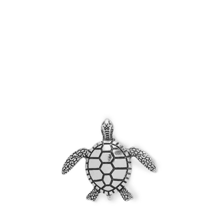 Zilverkleurige schildpad broche