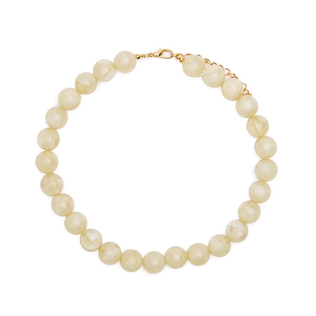 Beige parelketting