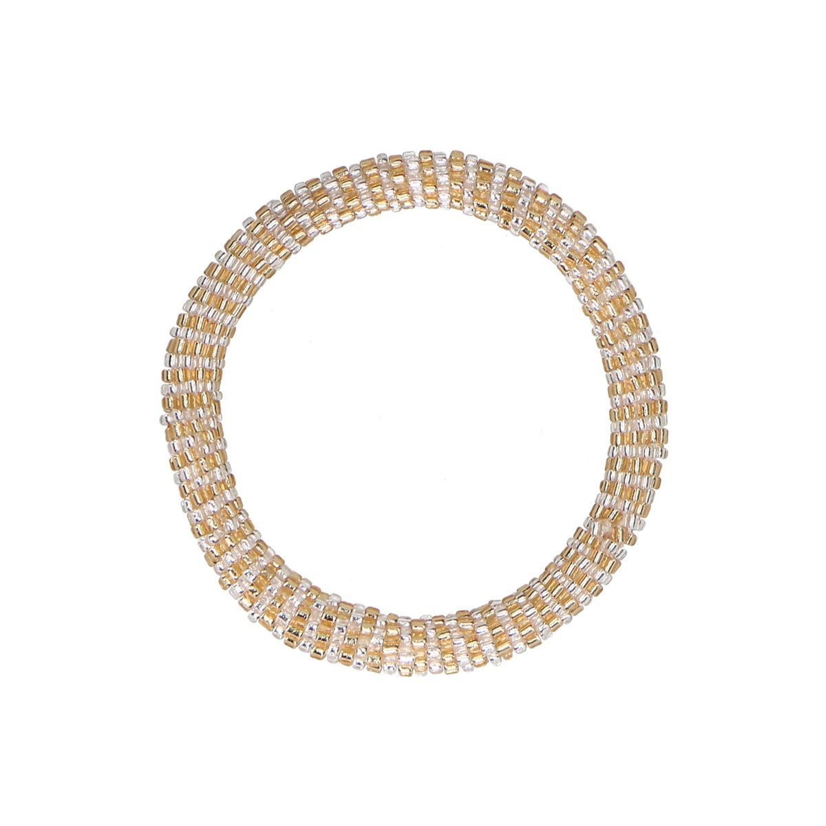 Gouden kralenarmband met details