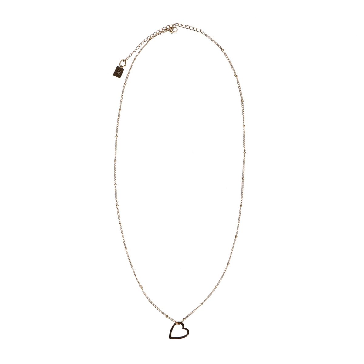 Gouden ketting met hartje