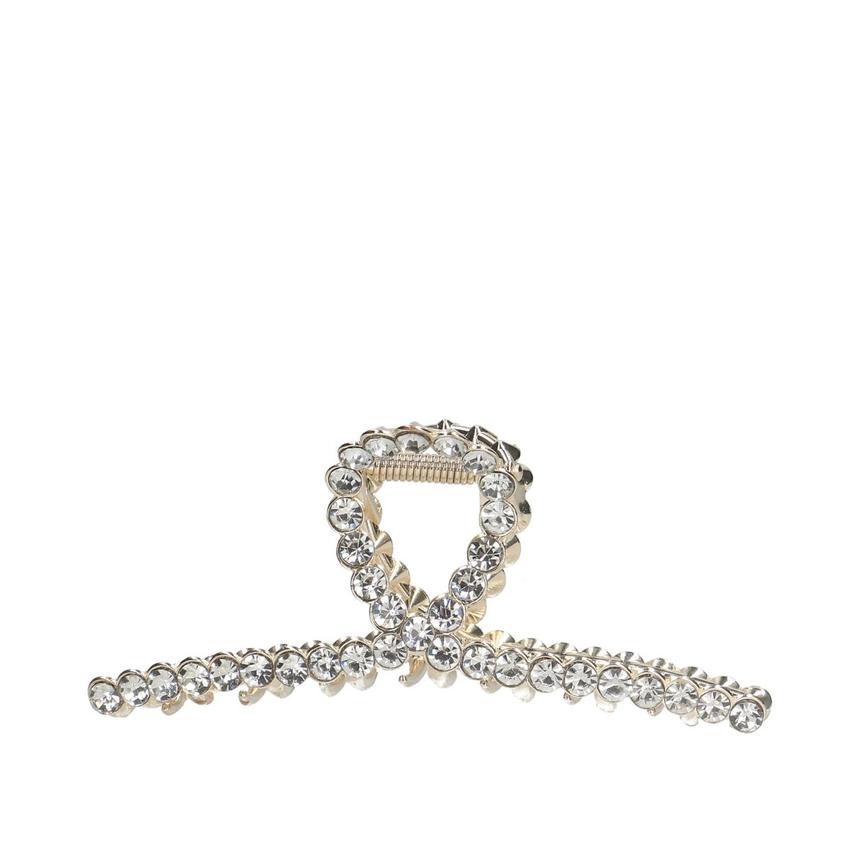 Goudkleurige haarklem met steentjes