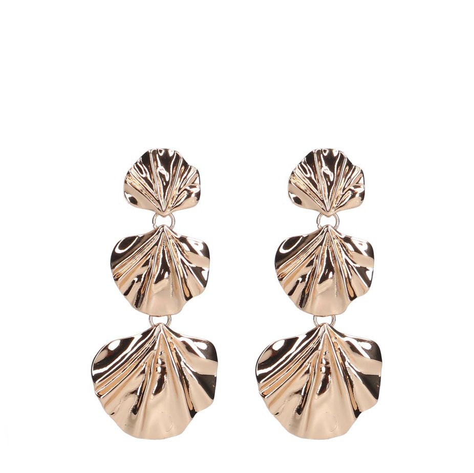 Gouden schelpen oorbellen