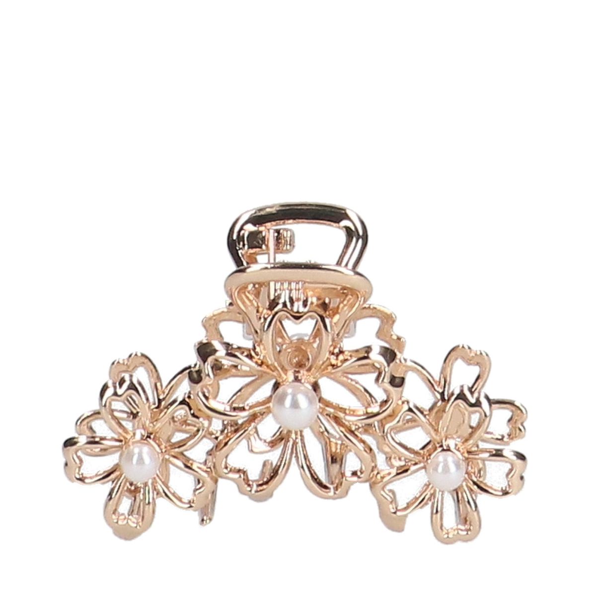 Gouden metalen bloemetjes klem