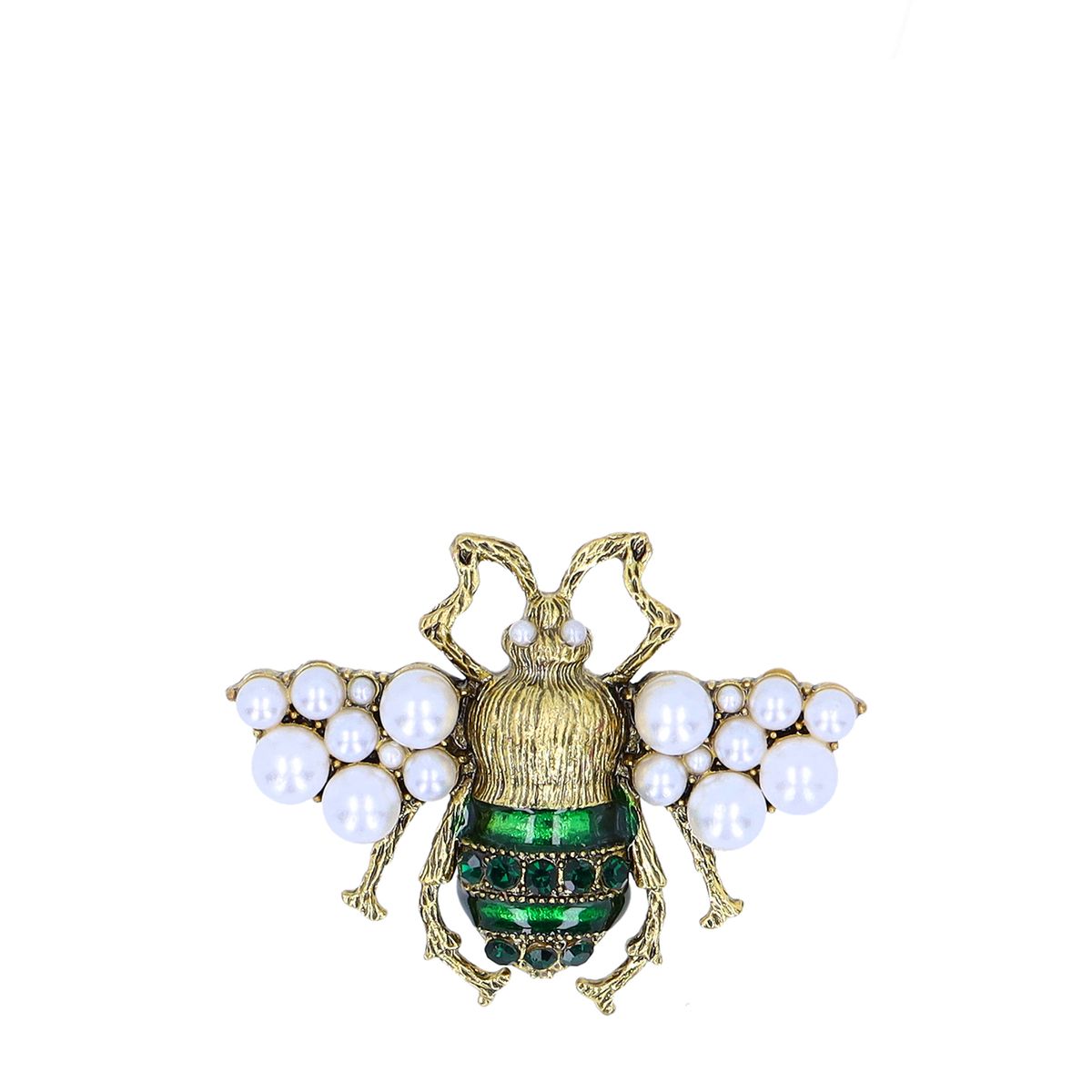 Goudkleurige kever broche