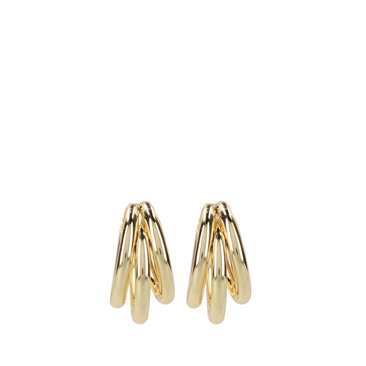 Goudkleurige ronde oorbellen