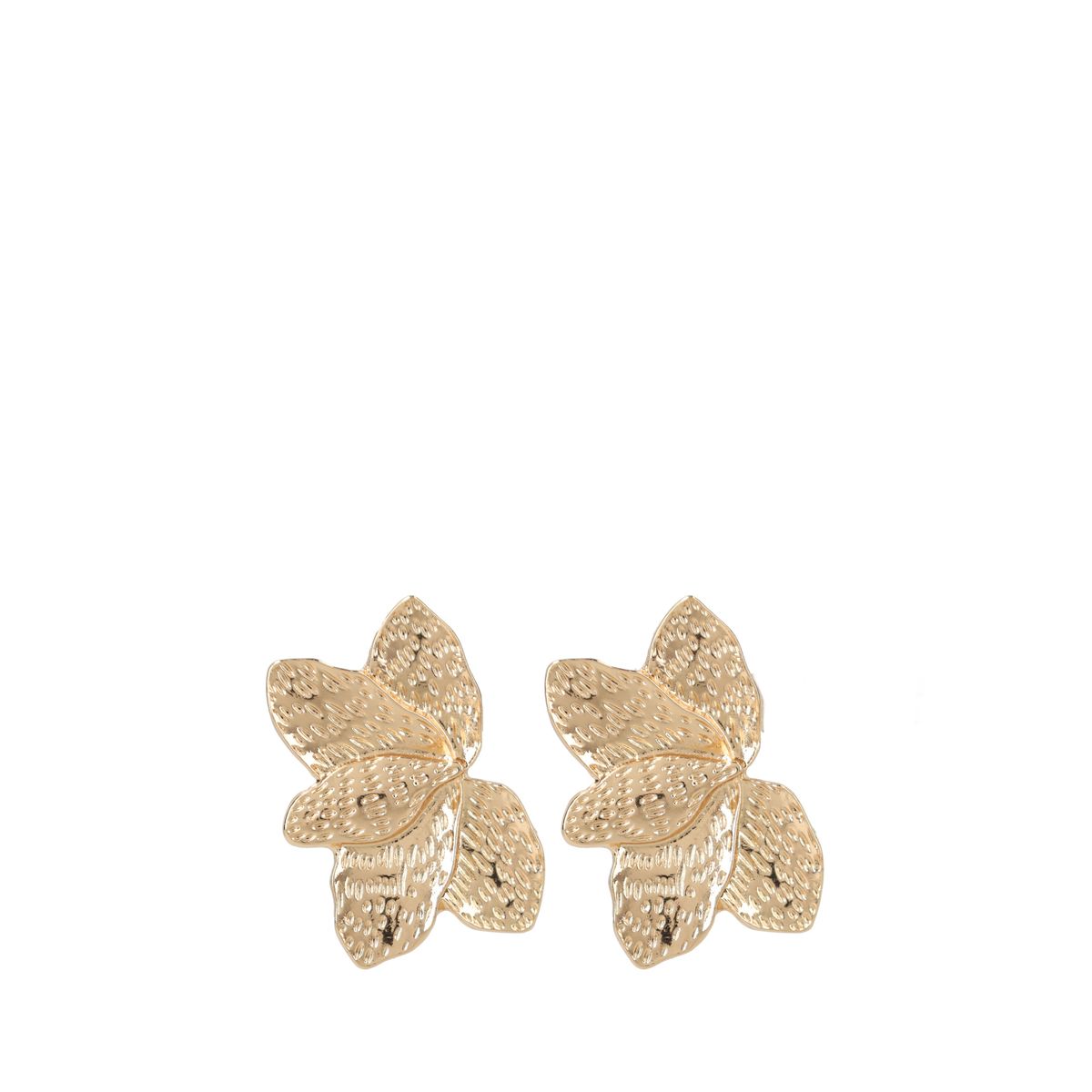 Goudkleurige vlinders oorbellen