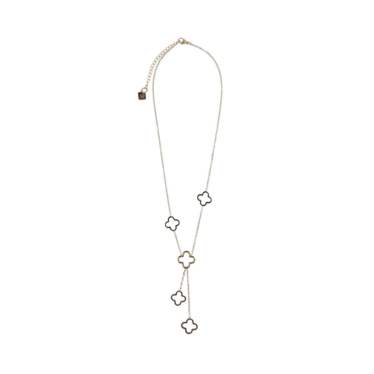 Goudkeurige klavertjes ketting