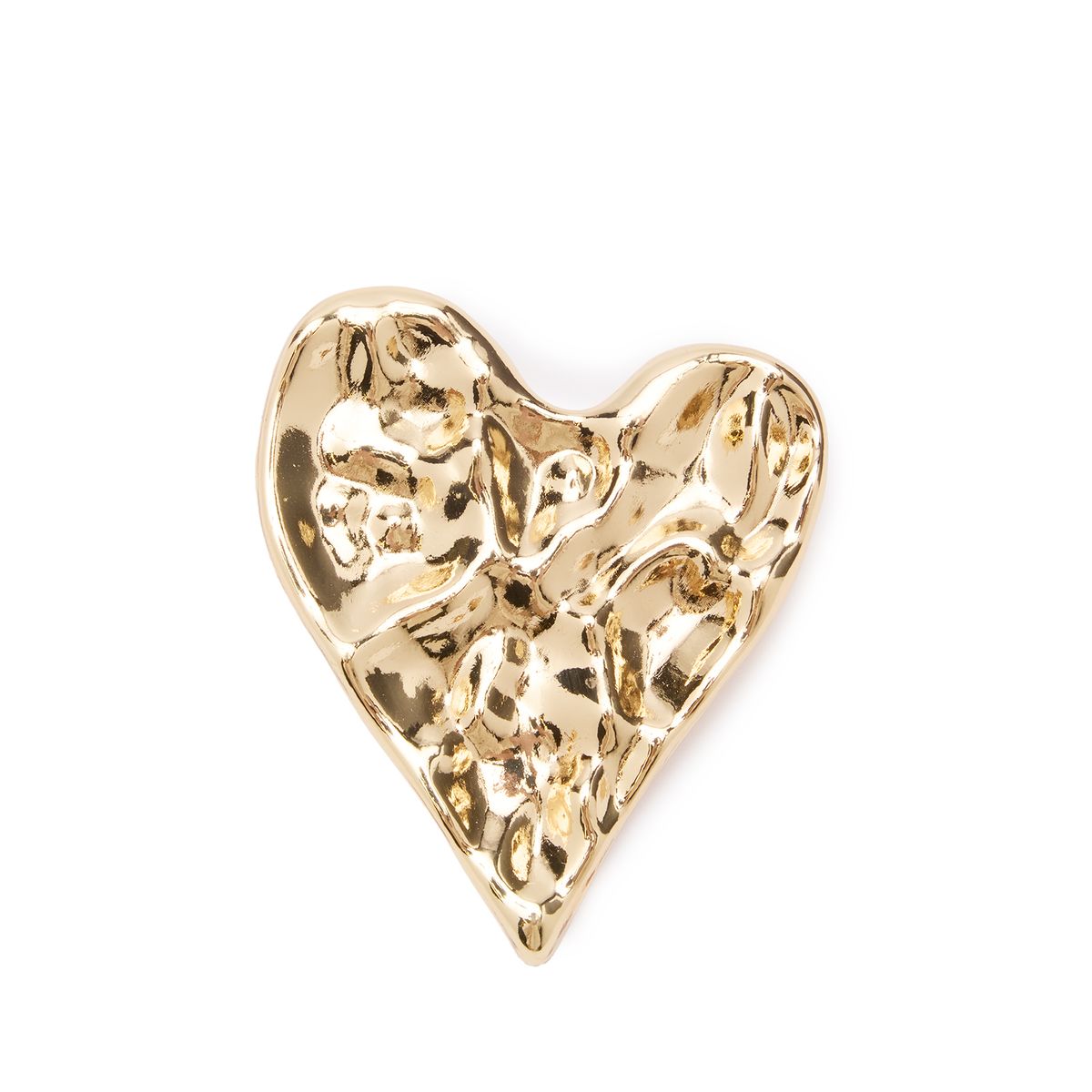 Gouden hartjes broche