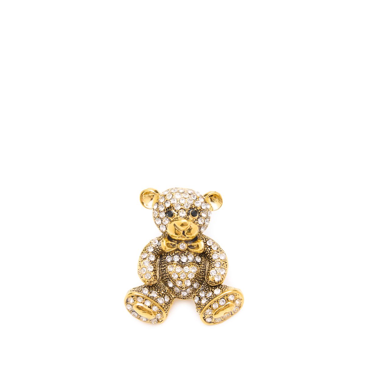 Gouden teddybeer broche