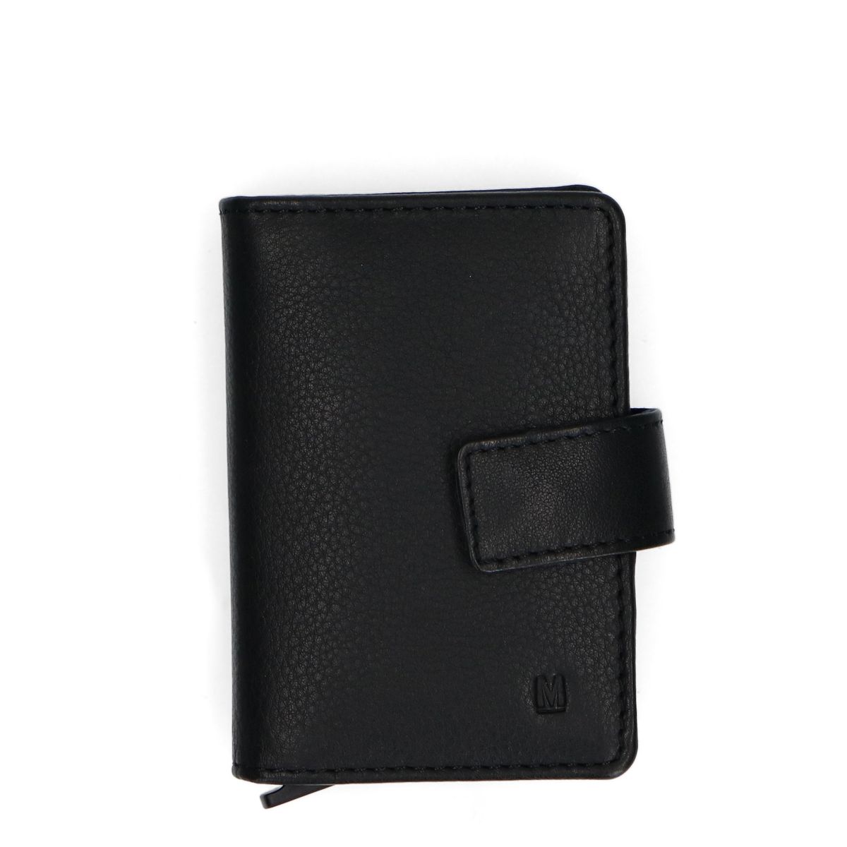 Zwart leren pasjeshouder