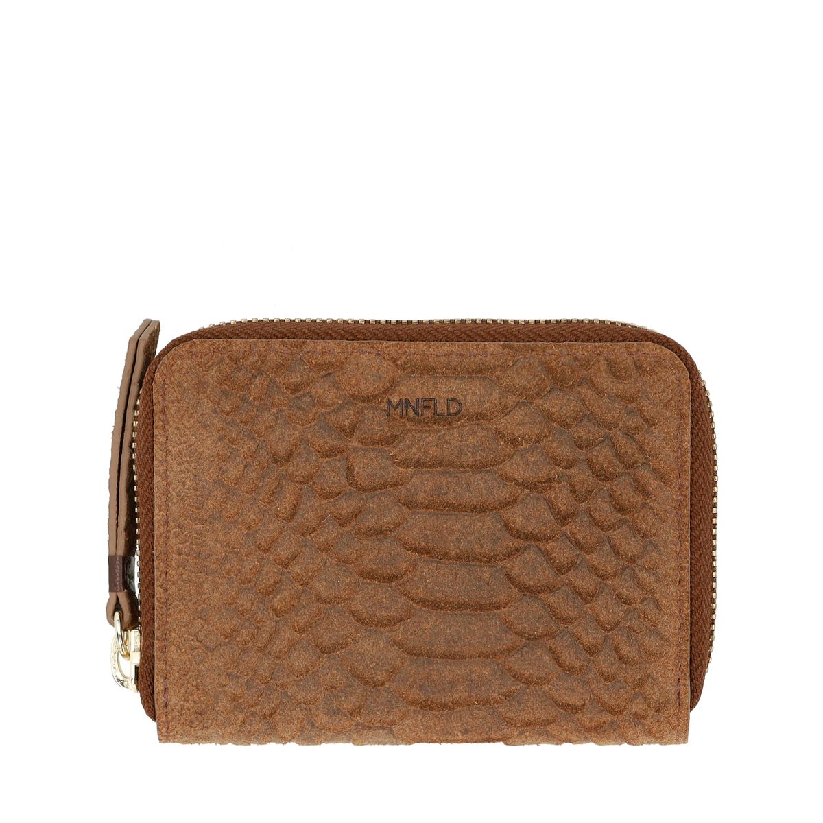 Bruine suède portemonnee