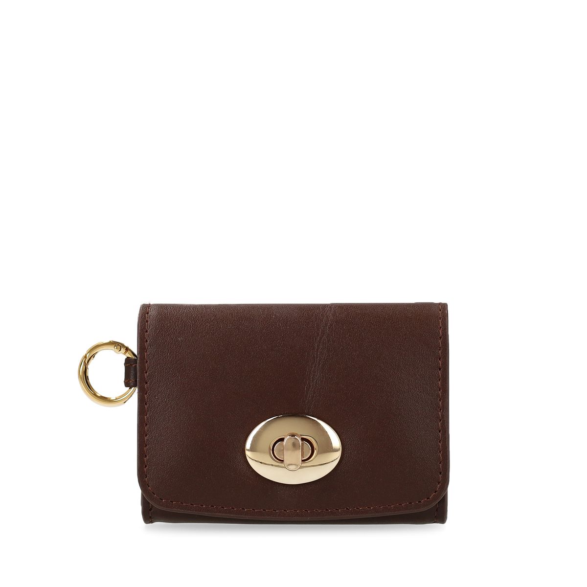 Manfield Bordeauxrotes Leder-Portemonnaie