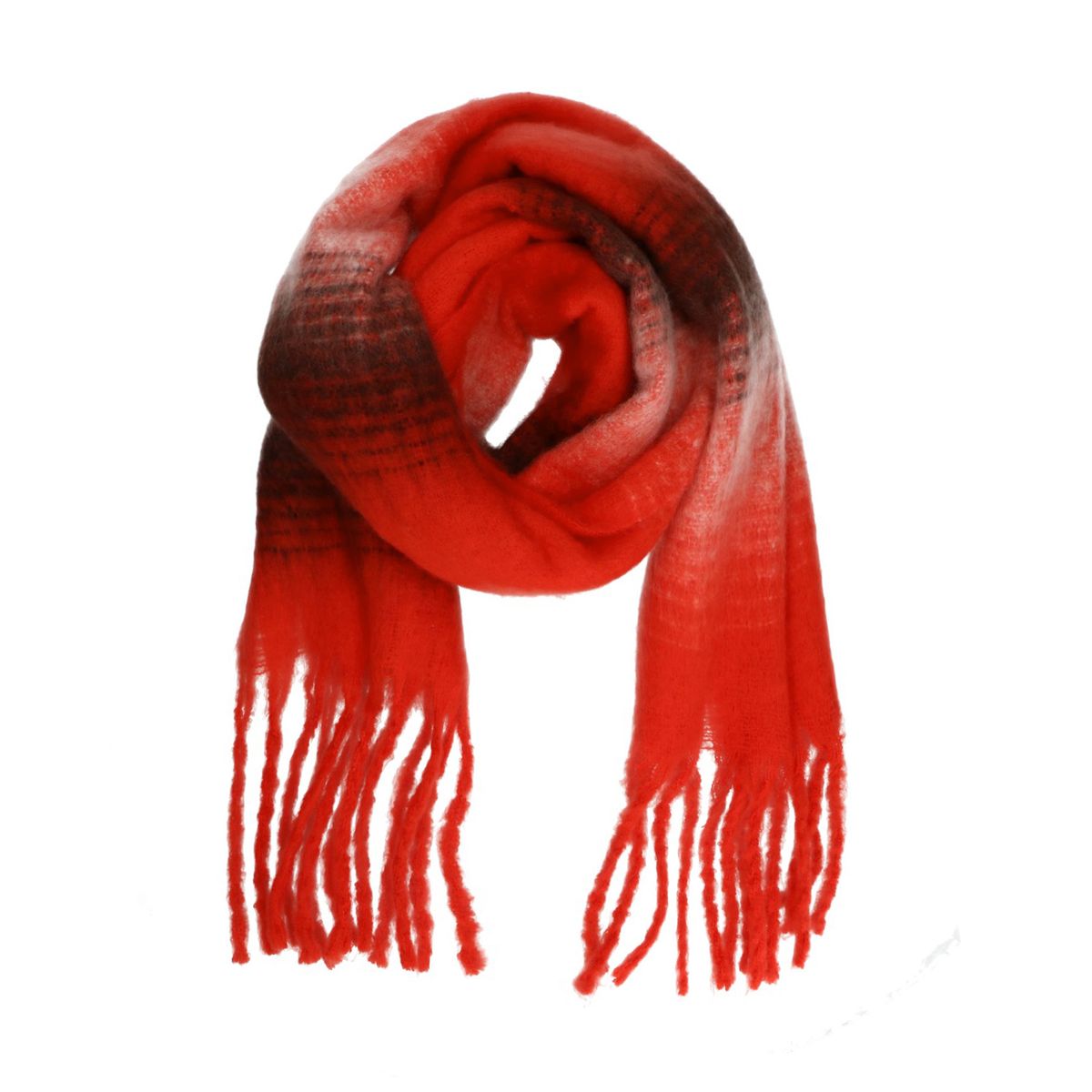 Rood bruin gekleurde zachte sjaal