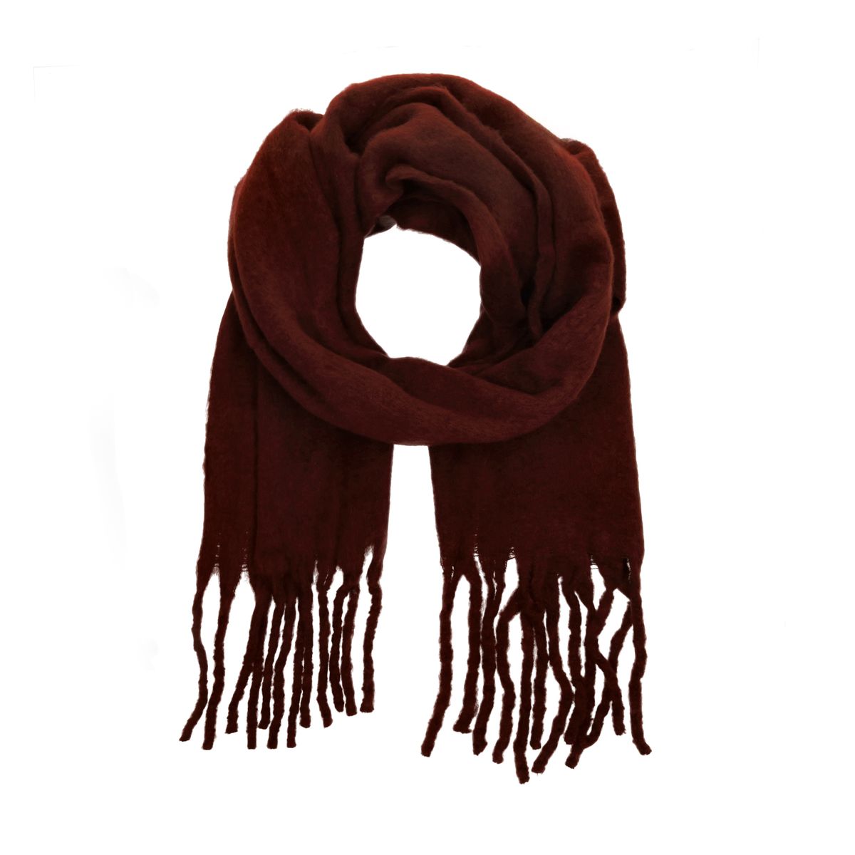 Manfield Burgundy Sjaal - Maat Onesize