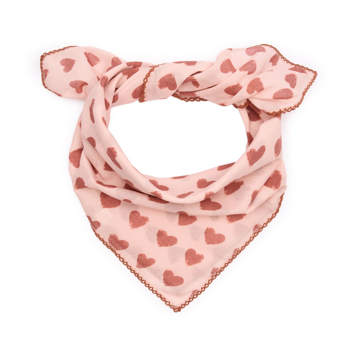 Roze sjaaltjes met hartjes