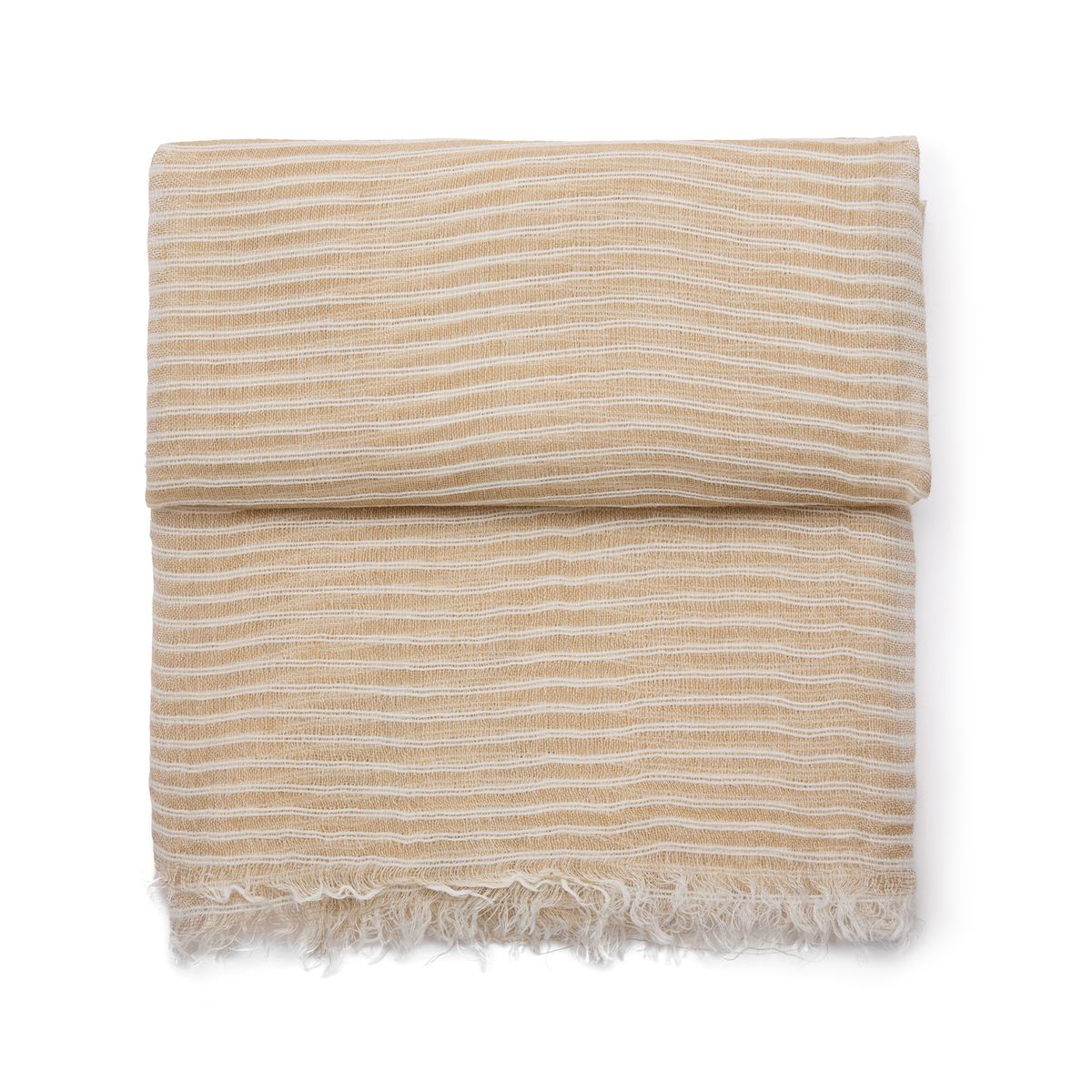 Beige gestreepte sjaal