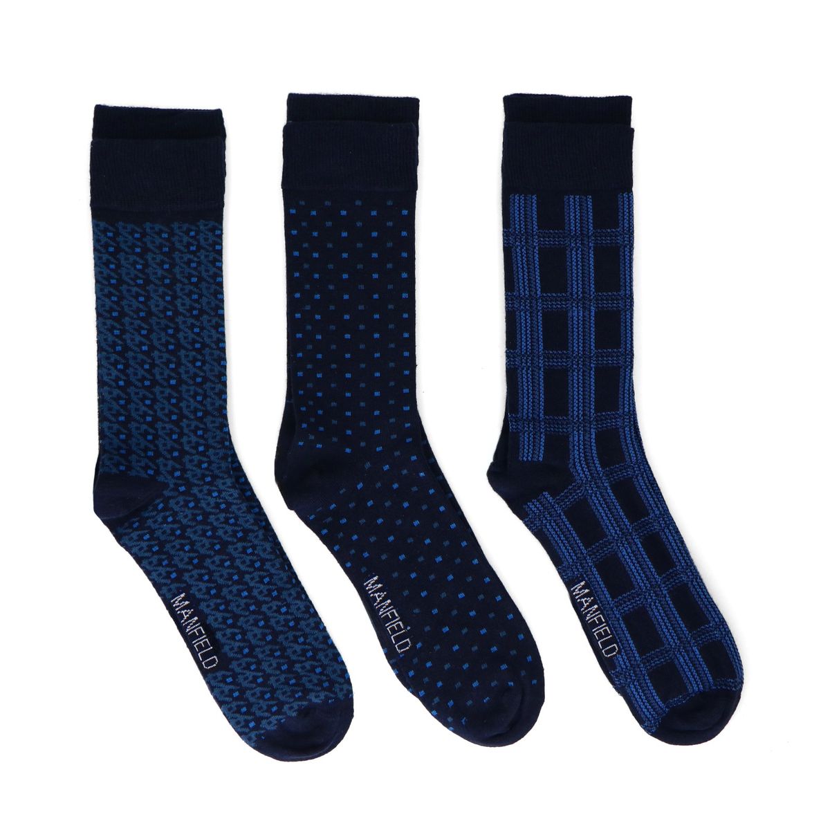 Donkerblauwe 3 pack sokken