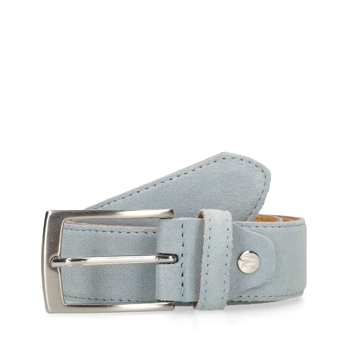 Manfield Blau Lichtblauwe Suède Riem