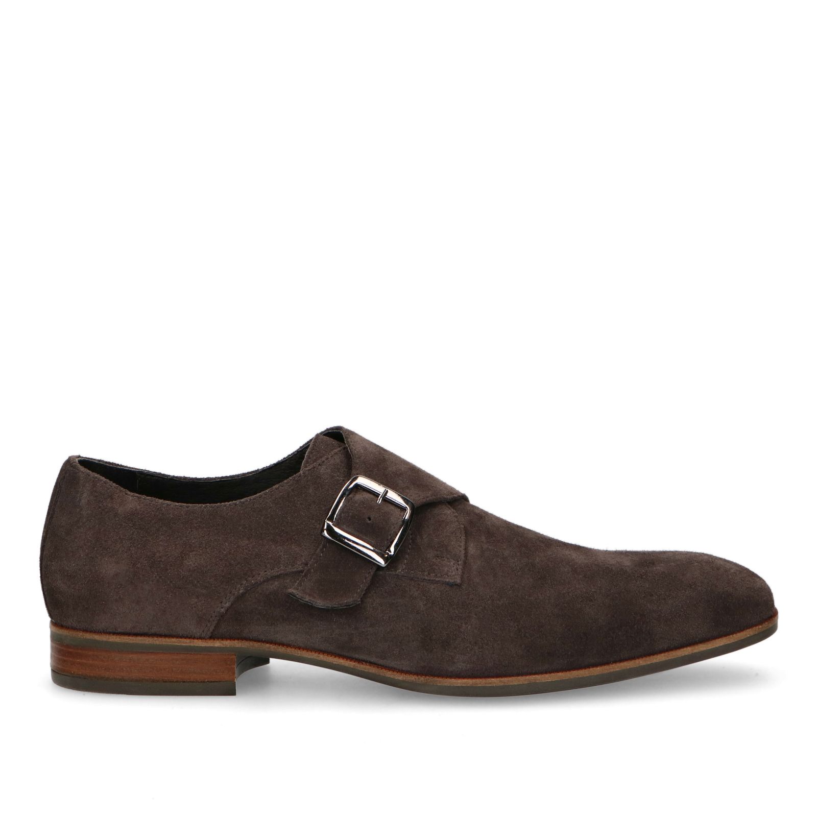 Nette Bruine Heren Veterschoen met Ruitpatroon - Black-Leo.nl