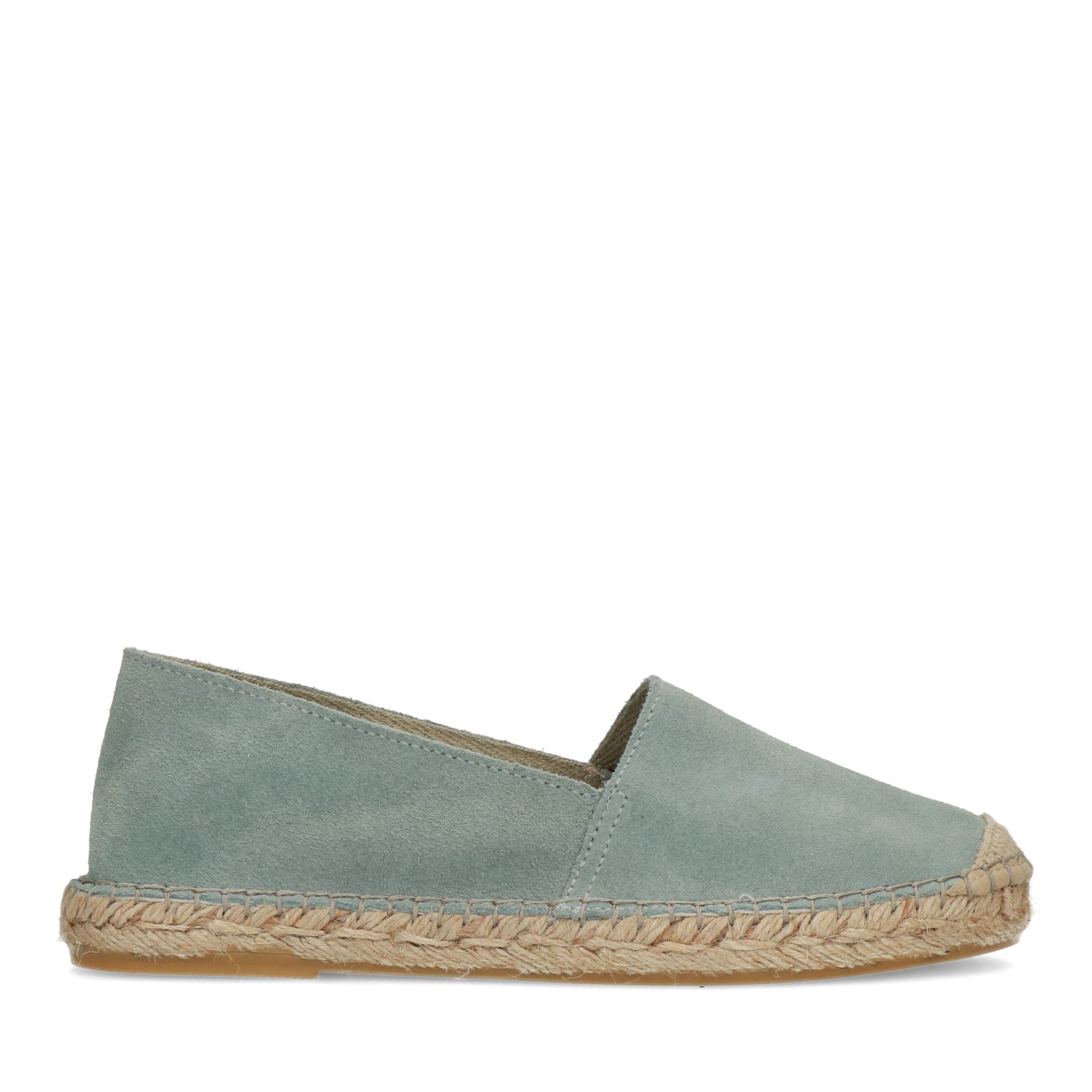 Lichtblauwe suède espadrilles - Dames | MANFIELD