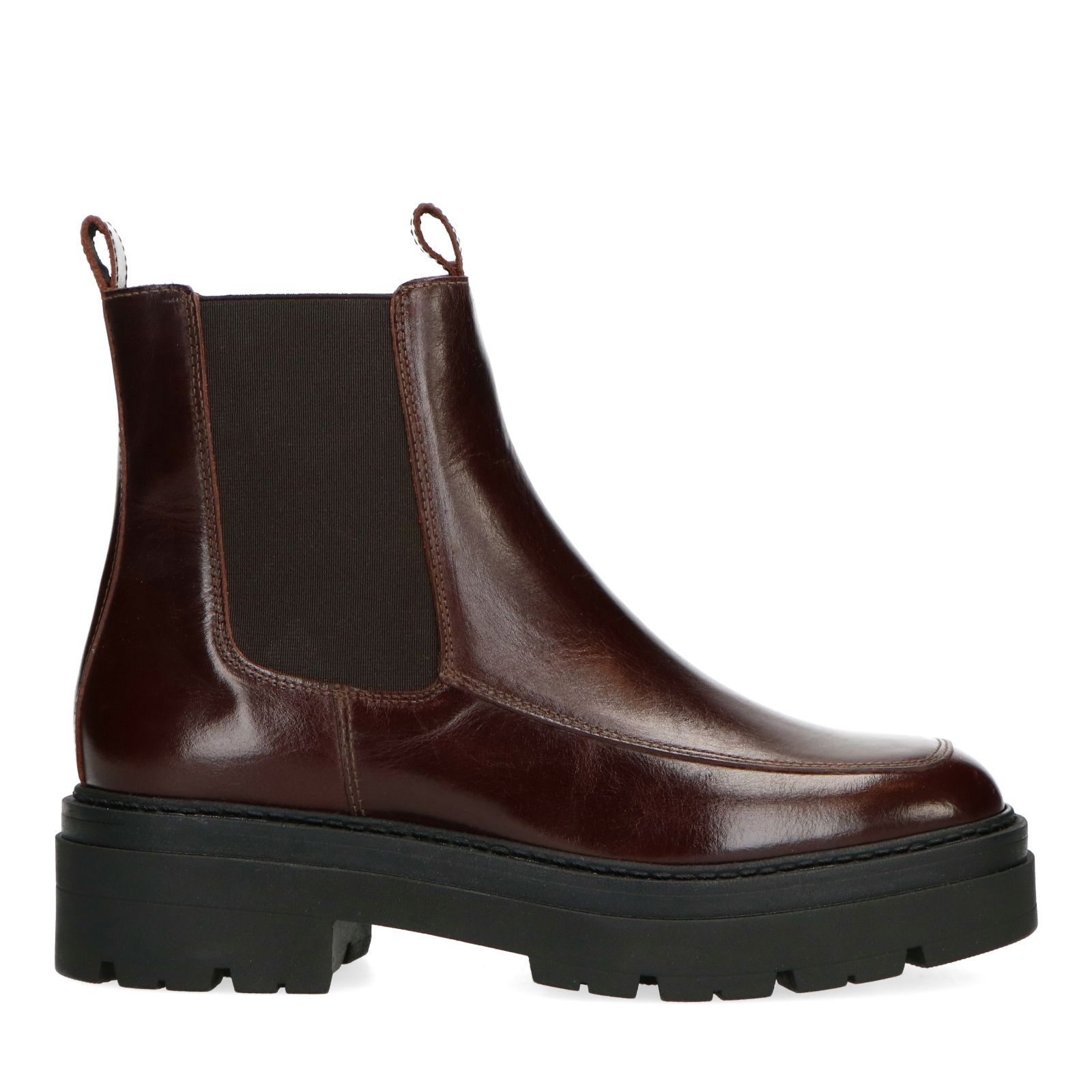 Bruine leren chelsea boots - Dames | MANFIELD