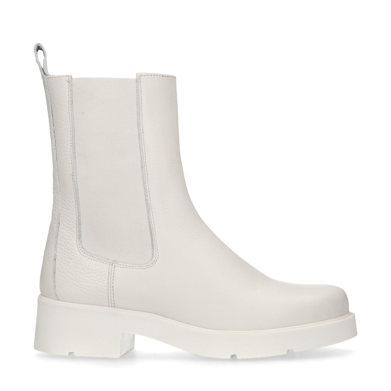 Off white leren chelsea boots - Dames | MANFIELD
