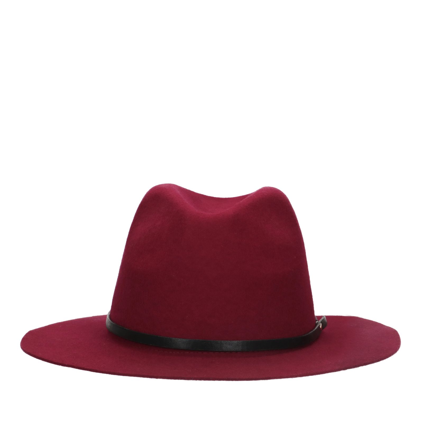 Adviseren tent trechter Bordeaux rode wollen hoed - Accessoires | MANFIELD