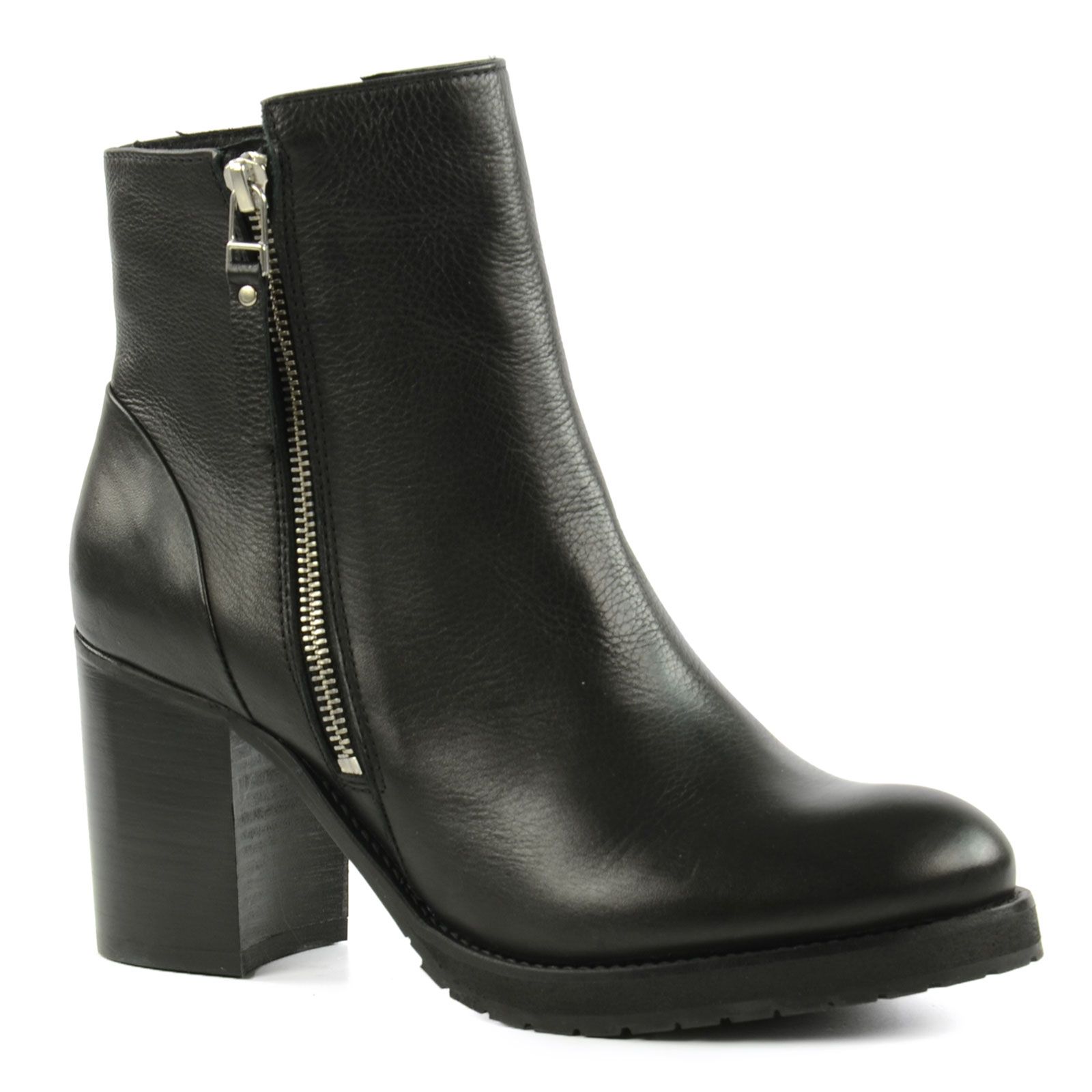 bottines noires fermeture eclair
