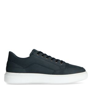 Donkerblauwe suède sneakers - Heren | MANFIELD