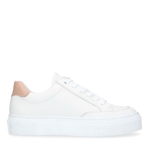 Witte sneakers met plateauzool - Damesschoenen – SACHA