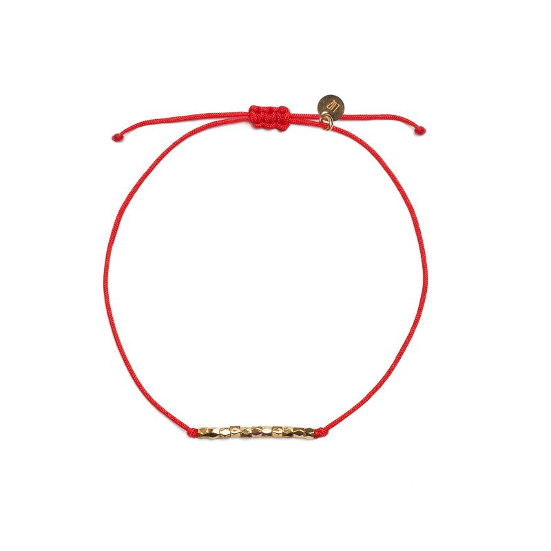 LUZ friendship rope armbandje rood