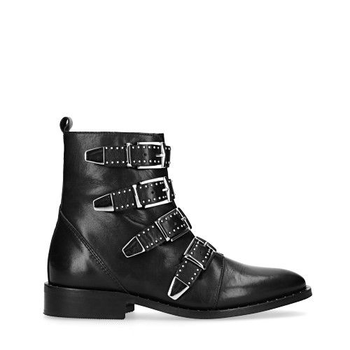 Biker boots met gespen