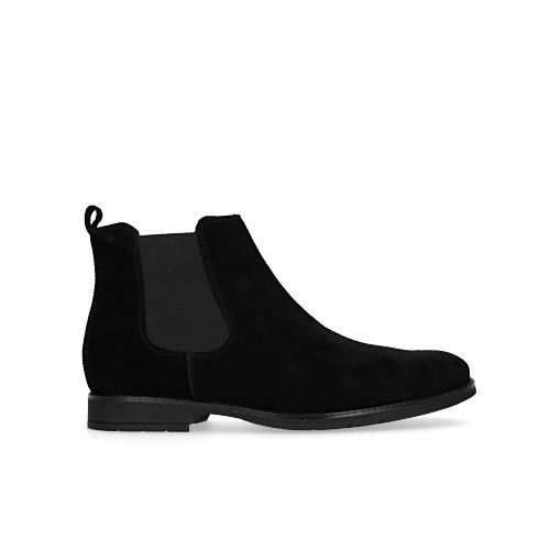 Zwart suède chelsea boots