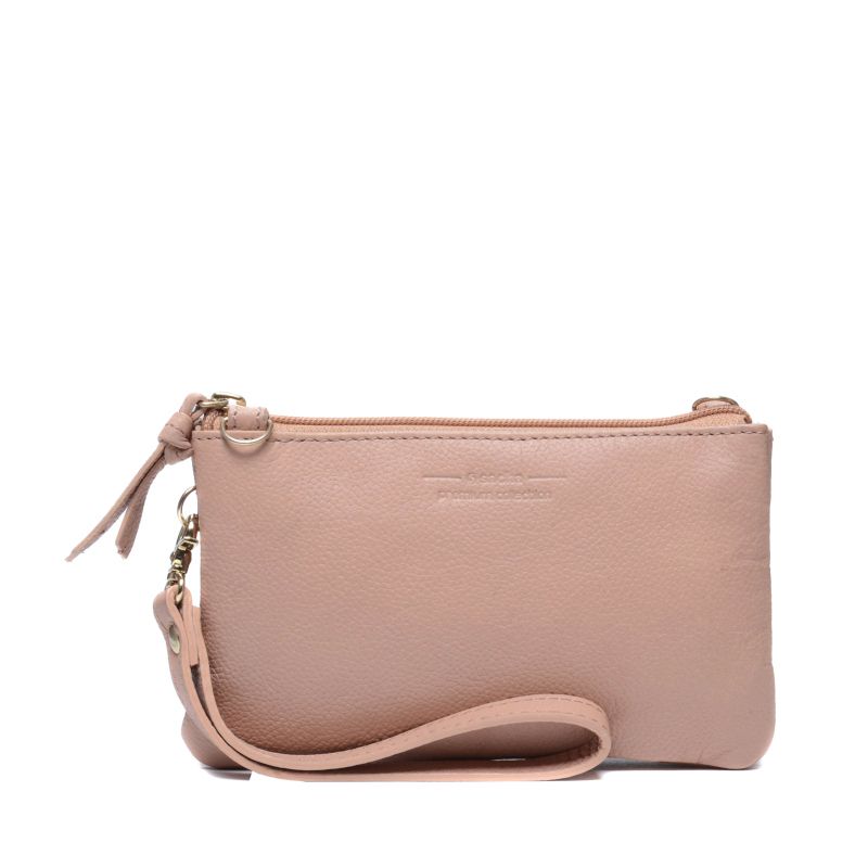 Nude kleine clutch