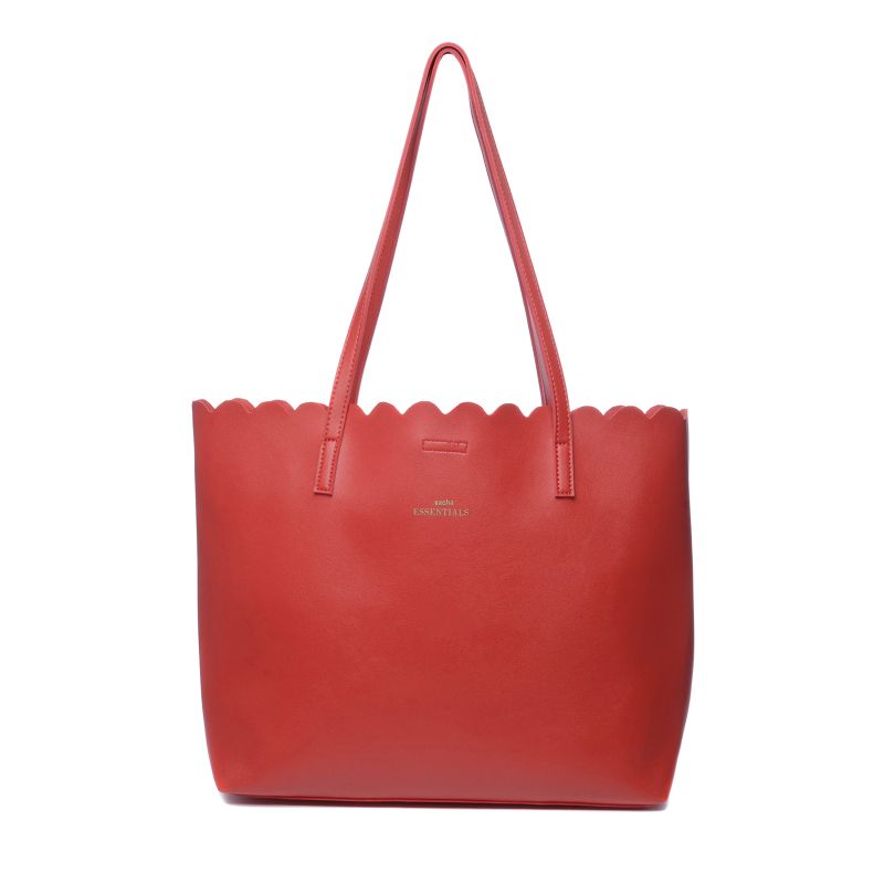 Rode shopper met binnentas