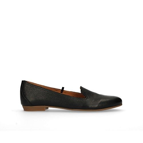 Zwarte leren loafers