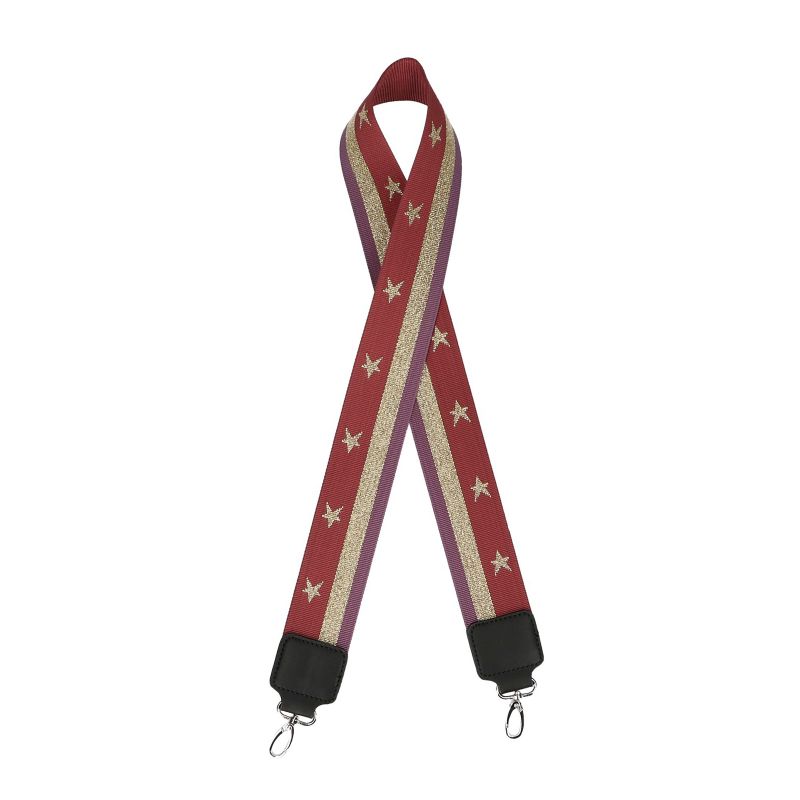 Rode schouderband met gouden sterren