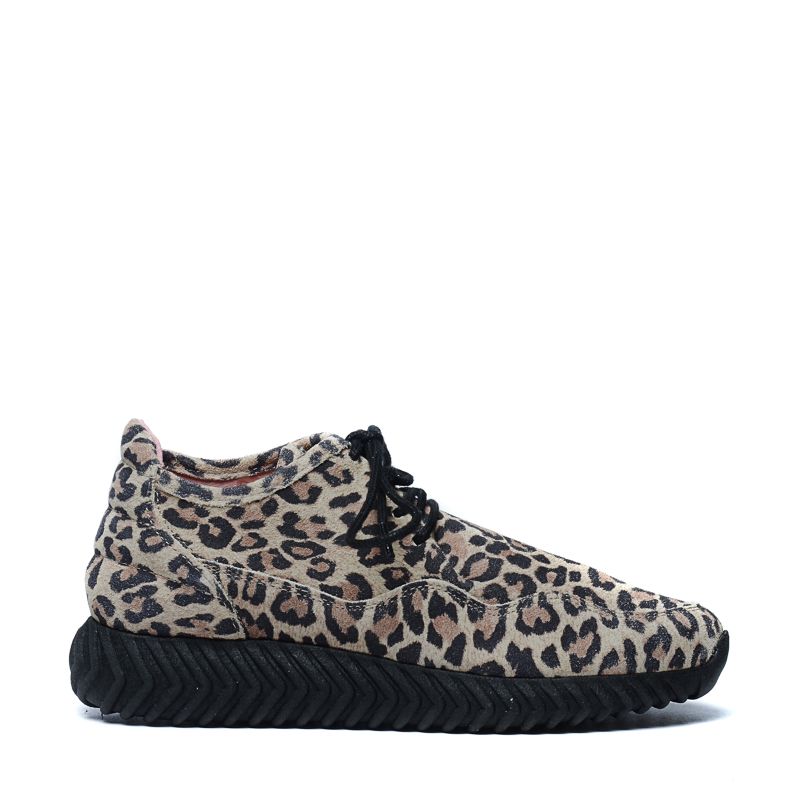 basket femme motif leopard