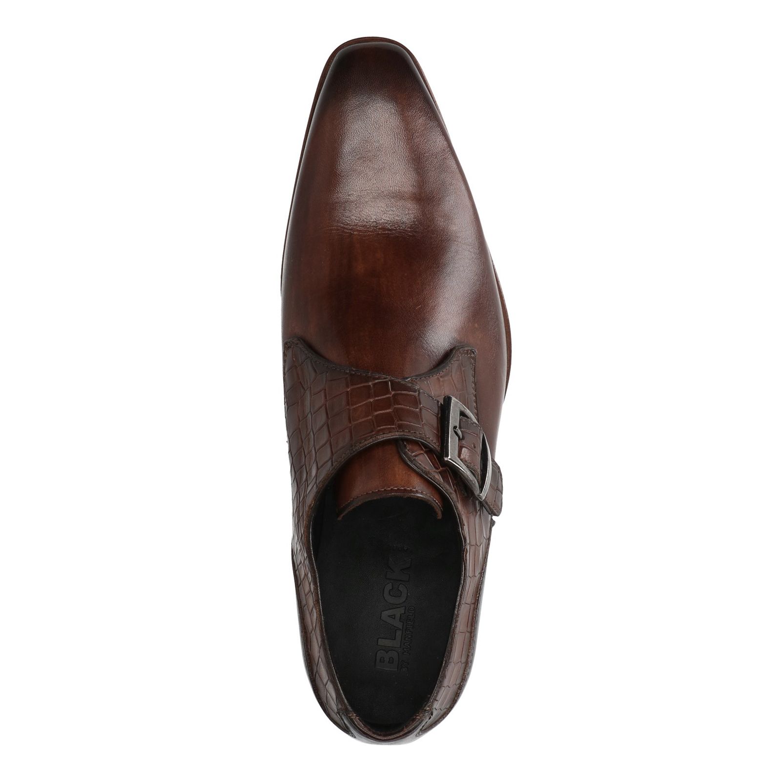 Bruine leren gespschoenen - Heren | MANFIELD