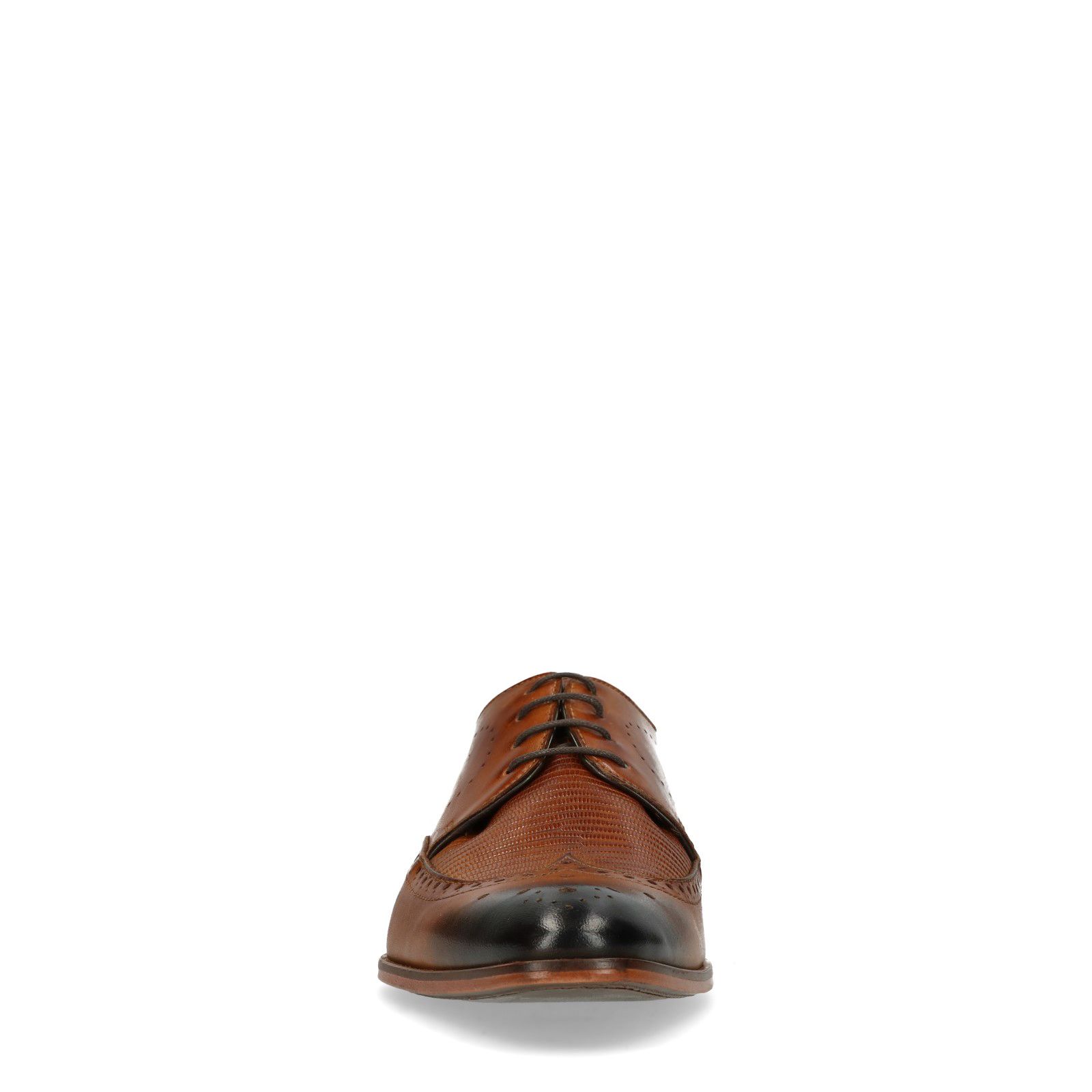 Bruine veterschoenen met brogues - Heren | MANFIELD