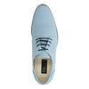 Blauwe veterschoenen met patroon