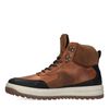 Cognac leren veterboots