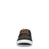 Zwarte veterschoenen met bruine details