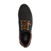 Zwarte veterschoenen met bruine details