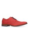 Rote Schnürschuhe mit Krokomuster