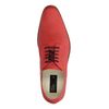 Rote Schnürschuhe mit Krokomuster