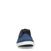 Blaue Schnürschuhe mit braunen Details