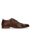 Chaussures à lacets en cuir - marron