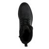 Bottines à lacets en cuir avec doublure - noir